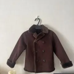 ブラウン ダブルブレストコート