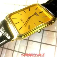 SEIKO Dolce クォーツ スクエア ゴールド文字盤 - メルカリ