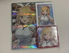 ホロライブ エキスポ フェス 赤井はあと チェキ 缶バッジ 色紙 3点セット