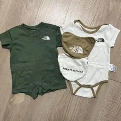 THE NORTH FACE ノースフェイス　半袖ロンパース　スタイ2枚セット