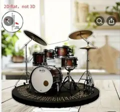 2Dフラットボヘミアンドラムセットデスクトップ装飾