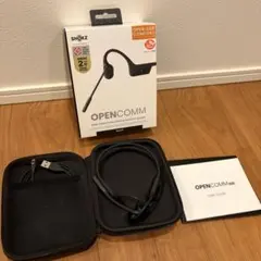 ShokzOpenComm 骨伝導ヘッドセット ケース・充電ケーブル付き - メルカリ