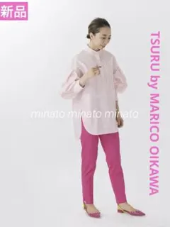 新品 ツルバイマリコオイカワ Tamara ピンタック パールボタン ブラウスのサムネイル