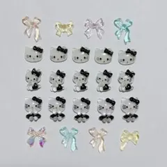 キティ ネイルパーツ セット 15個＋おまけ　⑥