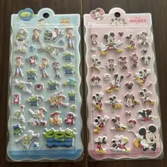 ディズニー　ぷくぷくシール　2点セット