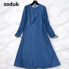 soduk hole denim one-piece デニムワンピースのサムネイル