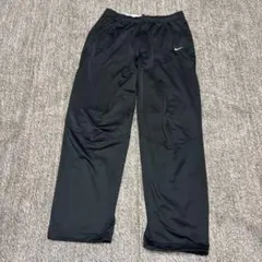 NIKE ナイキ ナイロンパンツ 黒 テック y2k ドローコード ワンポイント