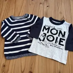 H&M 長袖セーター、７分袖Tシャツ2枚セット