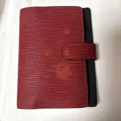 ルイ・ヴィトン エピ 手帳カバー バインダー式 赤 USED