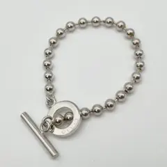 洗浄済 GUCCI ブレスレット ボールチェーン トグル シルバー 925