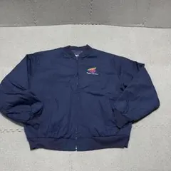 1108 USA製 King Louie 企業刺繍 UAW XL ネイビー良配色