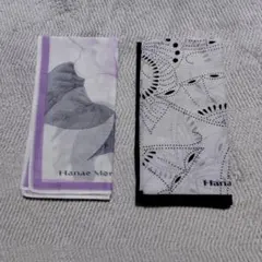 レディース　ハンカチ　Hanae Mori　森英恵　蝶　花　ホワイトのサムネイル