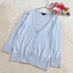 【BANANA REPUBLICバナナリパブリック】VネックカーディガングレーＳ