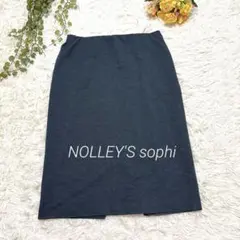 美品 NOLLEY'S sophi 洗える タイトスカート ウエスト総ゴム 38のサムネイル