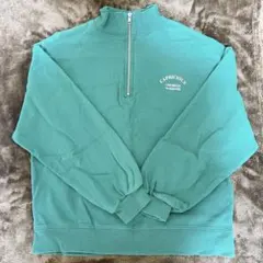 【美品!!】 honeys ジップ使いゆるトレーナー グリーン Sサイズ