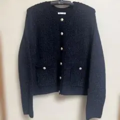 GU ツイードニットカーディガン