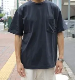 美品 A VONTADE 7.5oz Pocket T-Shirts 黒 Mのサムネイル