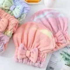 1個 キャップタオル　タオル　ヘアキャップ　子供　キッズ　お風呂 プールのサムネイル