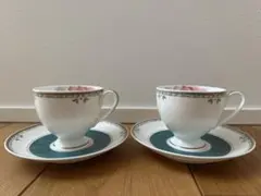 【希少】NARUMI　 ナルミ　カレス　コーヒーカップ＆ソーサー　2客セット