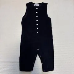 agnès b. 黒 コーデュロイ ロンパース 2歳