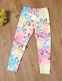 レギンス 花柄プリント