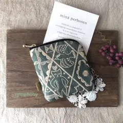 symphony ミナペルホネン ポーチ ハンドメイド ハギレ 生地