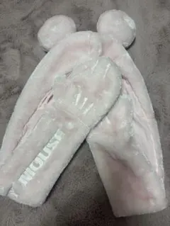 ディズニー ミッキー マフラーキャップ ピンク