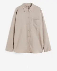 H&M リネンブレンドシャツ　長袖シャツ　メンズシャツ