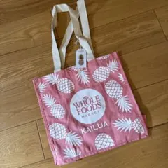 ハワイ/限定Whole Foods Market パイナップル柄トートバッグ