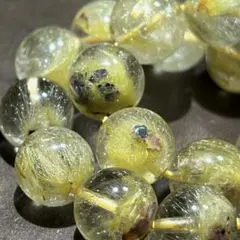 ☆別格高級品！ゴールド　ガーデン　ガーデン　ルチル　ブレス　極美！福寿開運宝珠⑥