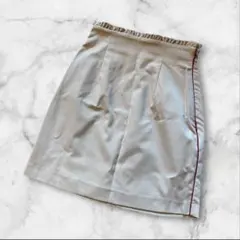 dazzlin サイドライン スカート ベージュ