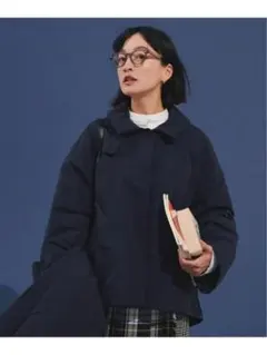 studio CLIP 高山都さんコラボ あったかストール付きショートコート