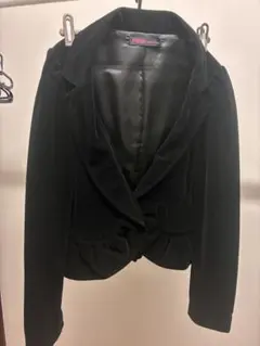ROSE FAN FAN ベルベット ジャケット ブラック Mサイズ相当のサムネイル
