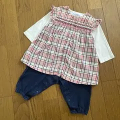 familiar 重ね着風 ロンパース 70