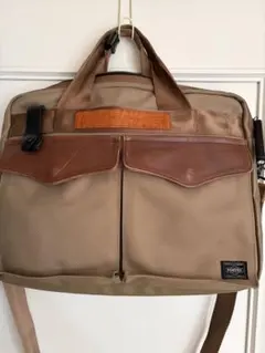 激レア バズリクソンズ × ポーター コラボ ショルダーバッグ 美品】PORTER バズリクソンズ コラボ ショルダーバッグ ベージュ 希少