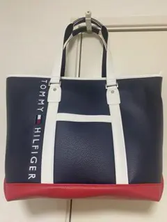 【美品】TOMMY HILFIGER トートバッグ ネイビー/レッド/ホワイトのサムネイル