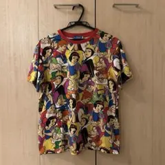 東京ディズニーリゾート 白雪姫 総柄 Tシャツ Mサイズ