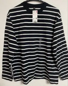 UNIQLO ボーダー 長袖カットソー M タグ付未使用新品