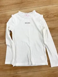 mezzo piano ホワイト長袖カットソー