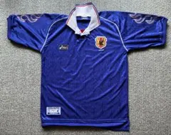 【当時購入・MADE IN U.K】1998年日本代表 ユニフォーム 炎モデルのサムネイル