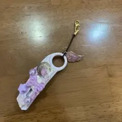 白色 粉色 緞帶 吊飾