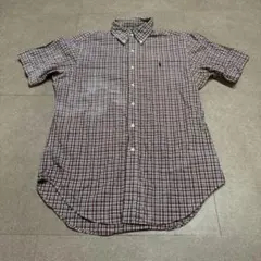 Ralph Lauren classic fit 半袖シャツ　チェック　赤　Mのサムネイル