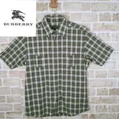 BURBERRY　ブラックレーベル　チェックシャツ　2　半袖