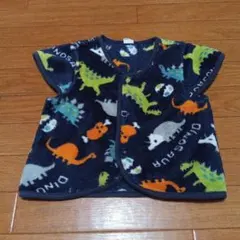 恐竜柄 ベビーベスト 80サイズ　スリーパー　パジャマ