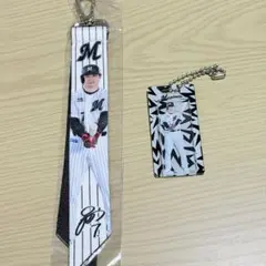千葉ロッテマリーンズ　7 藤岡裕大　ボンフィン＆アクリルキーホルダー２点セット
