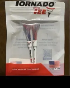 新品★トルネードティー★レッド&ホワイト&ブルー （3.25インチ）2本セット