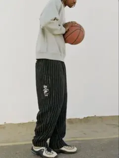 完売品☆Stussy x NIKE 2023コラボ ストライプ ウールパンツ