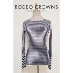 * RODEO CROWNS WIDE BOWL * ボーダー リブ トップス