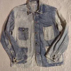 廃盤　エターナル　パッチワーク　ダメージ　加工　カバーオール　L　日本製　倉敷