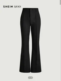 新品未使用タグ付き　SHEIN MOD ブラック フレアパンツ